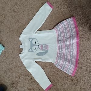 Gymboree Sweater dress Fox 2T